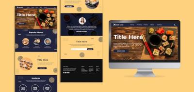 Sushi Concept Website Template – Free Download