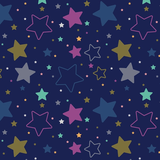 Eye-Catching Star Pattern Illustration Design – Free Download