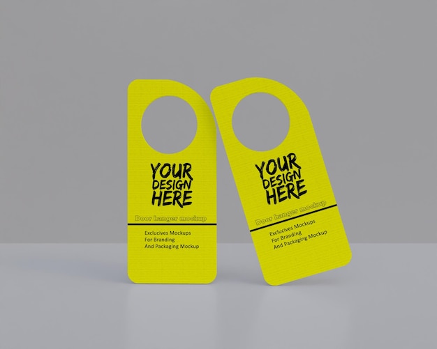 Innovative Door Hanger Mockup Design for Your Projects – Free Download