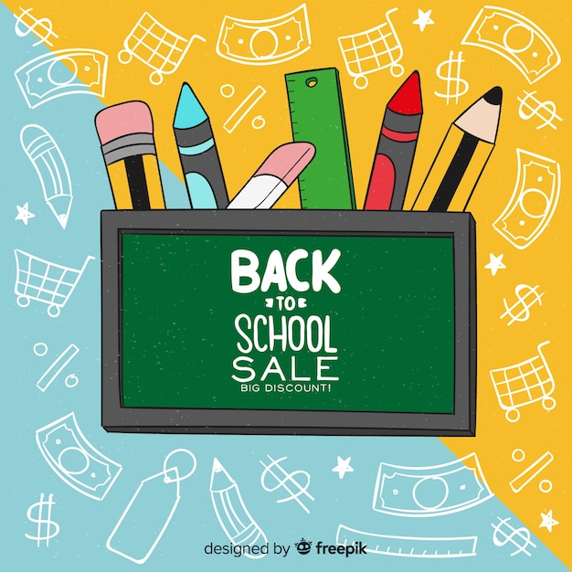 Hand Drawn Back to School Sales – Free Stock Photo, Download for Free