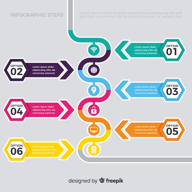 Infographic Steps Template – Free Stock Photo for Download