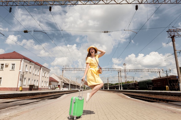 Happy Woman Jumping â Free Stock Photo for Download