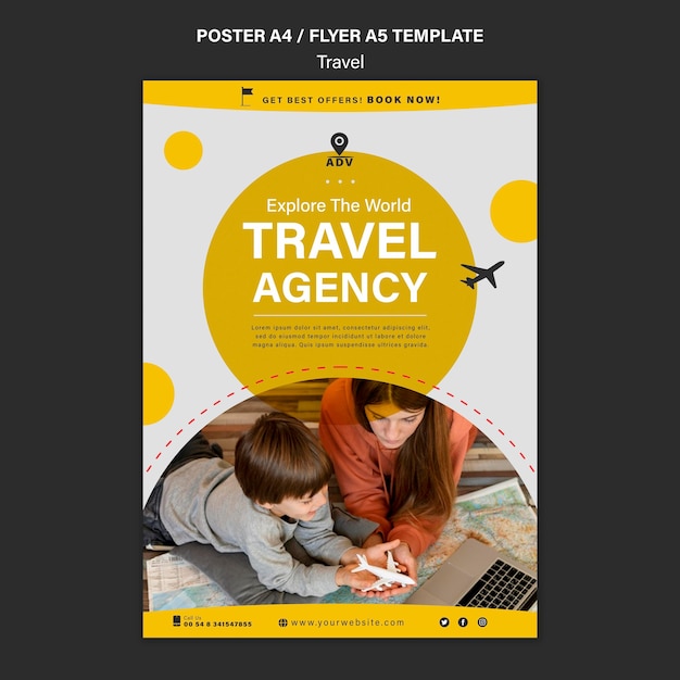 Travel Agency Print Template – Free to Download