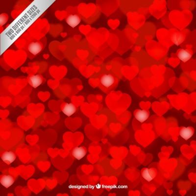 Valentine’s Day Background with Hearts – Free Download