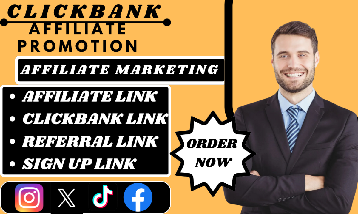 Promote ClickBank Affiliate Marketing Link Promotion & Affiliate Referral Link