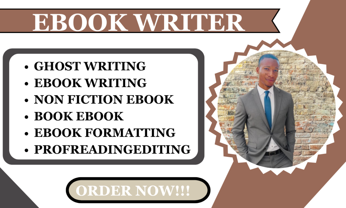 Professional Ghostwriter for Your 50,000 Words Non-Fiction eBook with Formatting