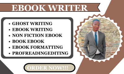 Professional Ghostwriter for Your 50,000 Words Non-Fiction eBook with Formatting