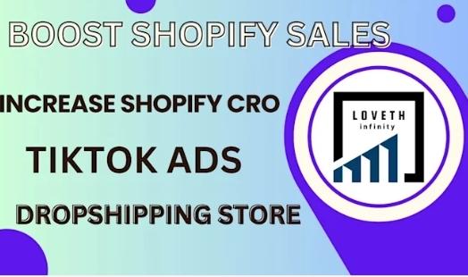 I Will Boost Your Shopify Dropshipping Store Sales with TikTok Ads & SEO Marketing