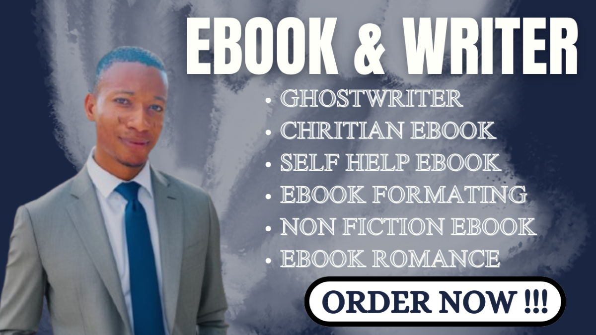 I Will Be Your Christian eBook Romance Ghostwriter for Non-Fiction eBooks