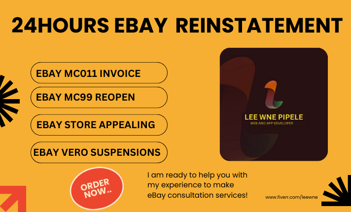 Reinstate Your Suspended eBay Account: Overcome eBay Restrictions & Achieve Successful eBay Reinstatement (MC011)