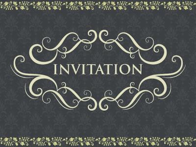 Elegant Vintage Wedding Invitation and Announcement Card Design Template – Free Download