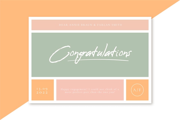 Beautiful Wedding Card Template – Free Download