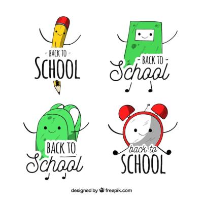 Back to School Labels Collection – Free Download for Stock Photos