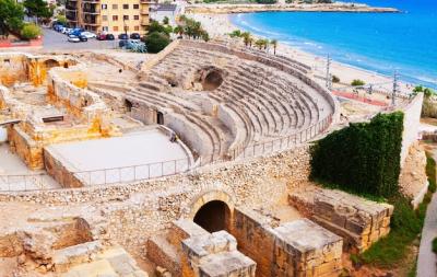 Ruin of Roman Amphitheater at Mediterranean – Free to Download