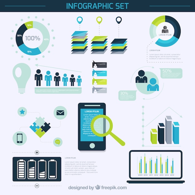 Infographic Set Template – Free Stock Photos for Download