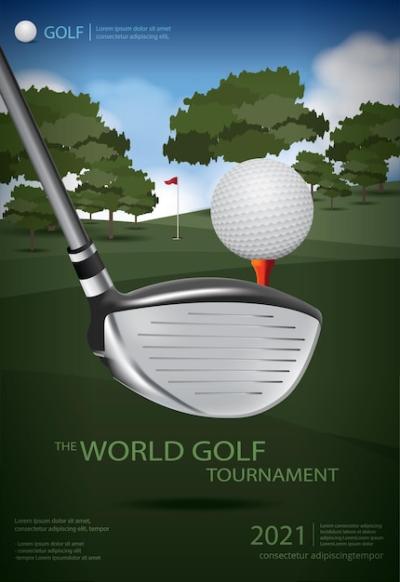 Golf Champion Poster Template – Free Download