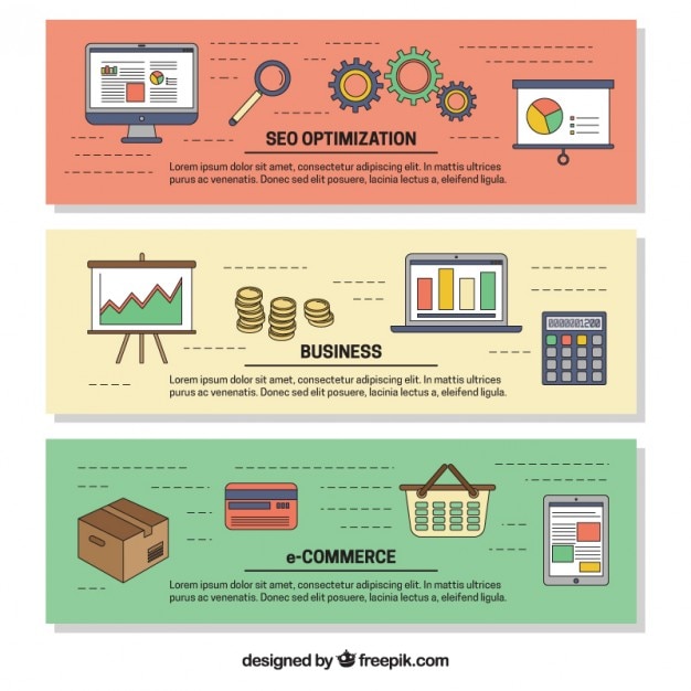 Marketing Banners Set for Your Business – Free Stock Photos Download