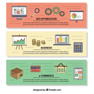 Marketing Banners Set for Your Business – Free Stock Photos Download