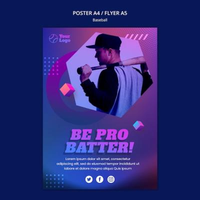 Baseball Training Ad Flyer Template – Free Download