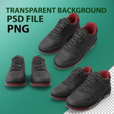 Leather Sports Sneakers PNG – Free Download