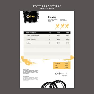 Abstract Private Transport Poster Template – Free Download