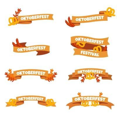 Hand Drawn Oktoberfest Ribbons – Free Download