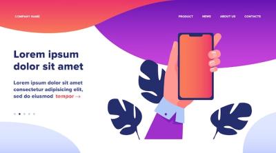 Human Hand Holding Mobile Phone: Smartphone Apps Technology Concept – Free Download