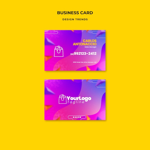 Double 12 Discount Business Card – Free Download