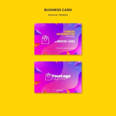 Double 12 Discount Business Card – Free Download