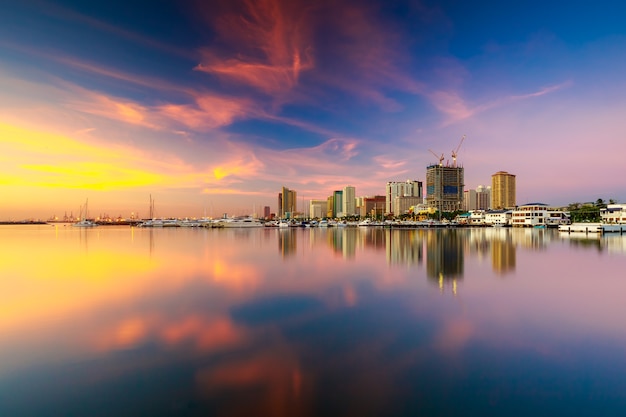 Sunset Over Manila: A Captivating View of the Capital of the Philippines – Free Stock Photo for Download