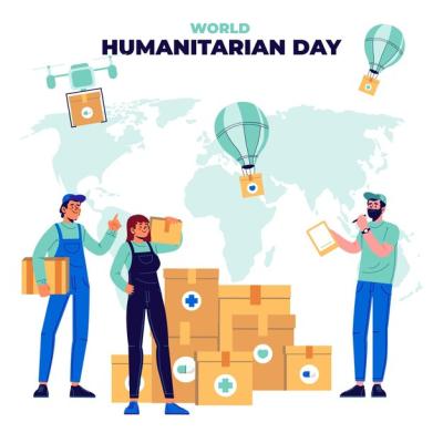 World Humanitarian Day Illustration – Free Download