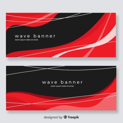 Abstract Wave Banners – Free Download, Download Free Stock Photo