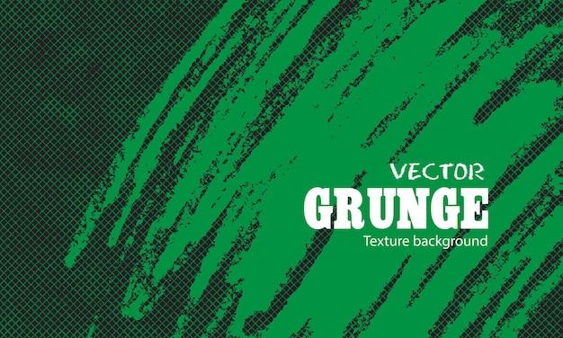 Green Hand Draw Brush with Grunge Net Background – Free Download