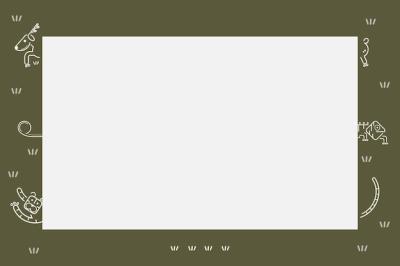Animal Pattern on Green Card Template Vector – Free Download