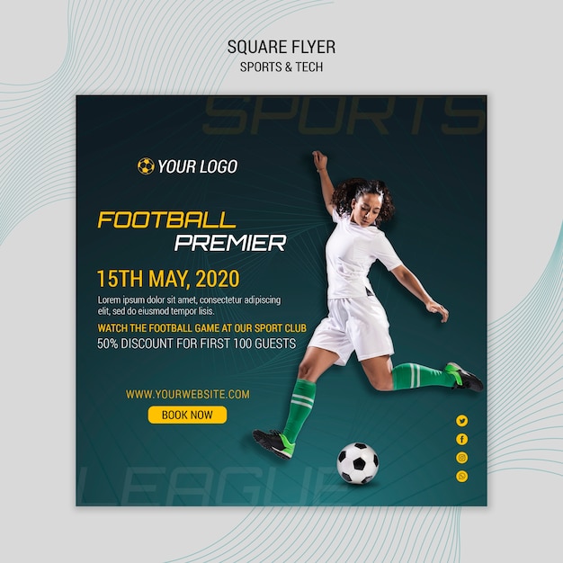 Sport & Tech Flyer Design – Free Download for Stunning Promotions