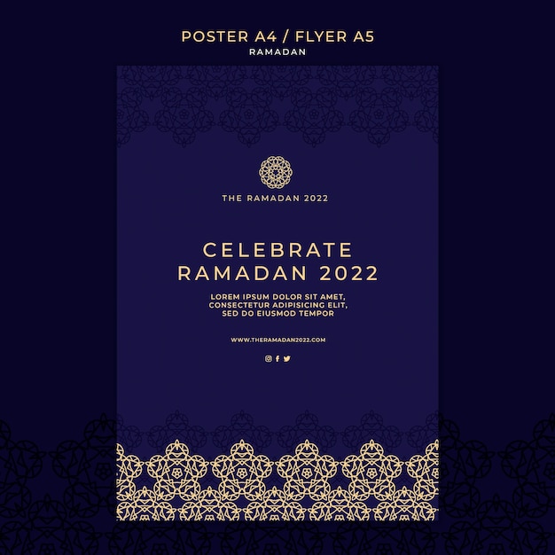 Flat Design Ramadan Template – Free Download