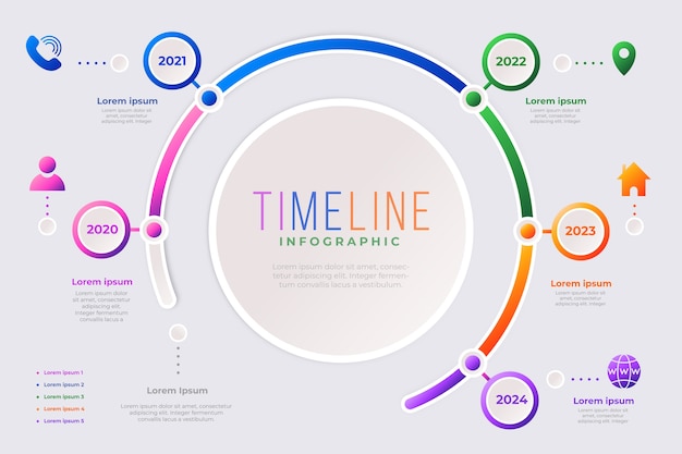 Timeline Infographic Collection Template – Free to Download