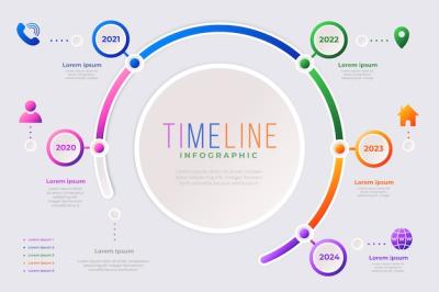Timeline Infographic Collection Template – Free to Download