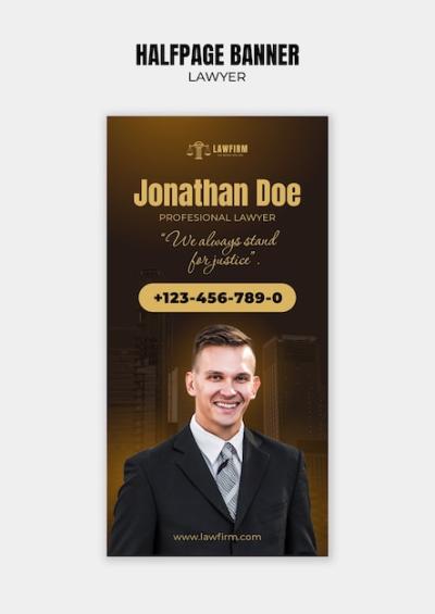 Lawyer Template Design for Your Legal Brand – Free Download