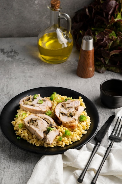 Close-Up Detail of High Protein Meat Meal – Free Download