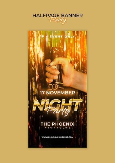 Luxury Party Template Design – Free Download