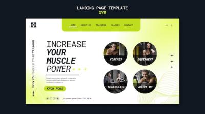 Sport Training Landing Page Template – Free Stock Photo, Download for Free