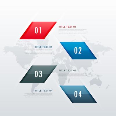 Four Infographic Steps – Free Download, Download Free Stock Photo