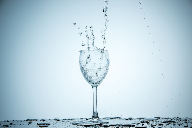 Beautiful Glass Filling with Water – Free Stock Photo for Download