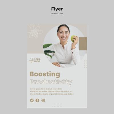 Minimalist Office Flyer Template – Free Download