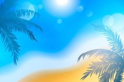 Gradient Background for Summer Season Celebration – Free Download