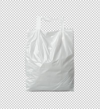 A White Plastic Bag Isolated on Transparent Background – Free Stock Photo for Download