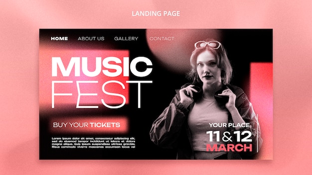 Music Event Template Design – Free Download