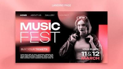 Music Event Template Design – Free Download