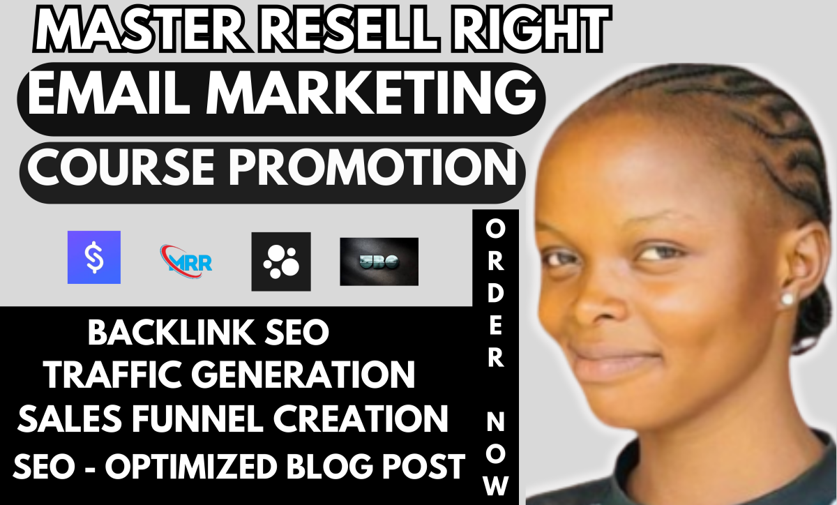I Will Promote Master Resell Rights Through Backlink SEO Sales Funnel Blog Websites